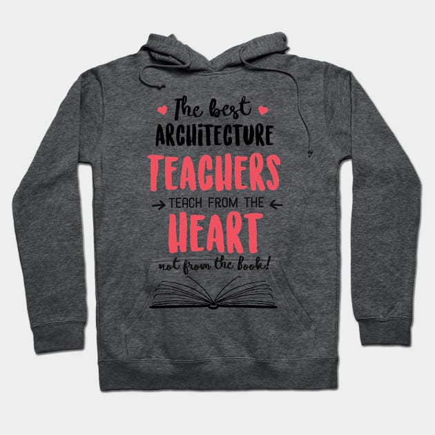 The best Architecture Teachers teach from the Heart Quote Hoodie by BetterManufaktur